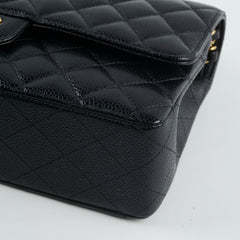 Chanel Medium Classic Flap Black Caviar GHW 25 series