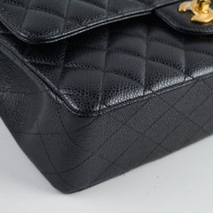 Chanel Medium Classic Flap Black Caviar GHW 25 series