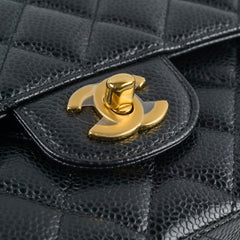 Chanel Medium Classic Flap Black Caviar GHW 25 series