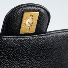 Chanel Medium Classic Flap Black Caviar GHW 25 series