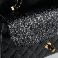 Chanel Medium Classic Flap Black Caviar GHW 25 series