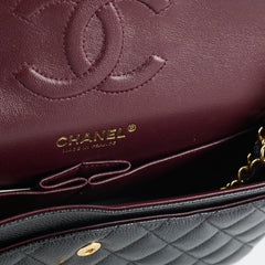 Chanel Medium Classic Flap Black Caviar GHW 25 series