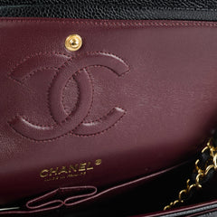 Chanel Medium Classic Flap Black Caviar GHW 25 series
