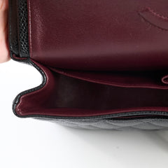 Chanel Medium Classic Flap Black Caviar GHW 25 series