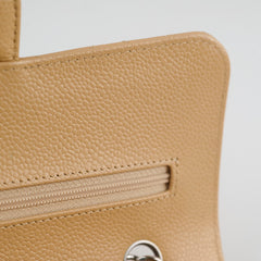 Chanel Small Caviar Double Classic Flap Beige Clair