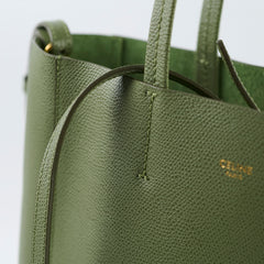 Celine Green Tote Bag With Strap