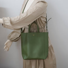 Celine Green Tote Bag With Strap