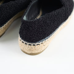 Chanel Espadrilles Patent/Tweed Black Size 36