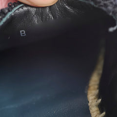 Chanel Espadrilles Patent/Tweed Black Size 36