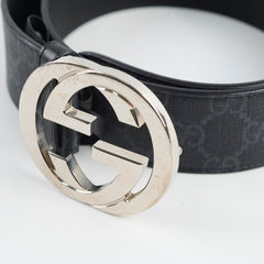 Gucci GG logo Monogram Belt Size 80