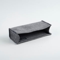 Chanel Old Medium Chevron Boy Bag Grey Caviar