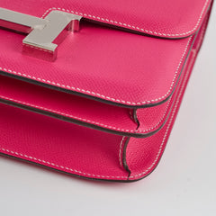 Hermes Constance 24 Rose Tyrien Epsom