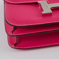 Hermes Constance 24 Rose Tyrien Epsom