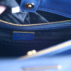 Prada Galleria Saffiano Tote Blue/Black