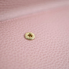 Gucci Interlocking G Tri- Fold Long Wallet Pink