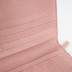 Gucci Interlocking G Tri- Fold Long Wallet Pink