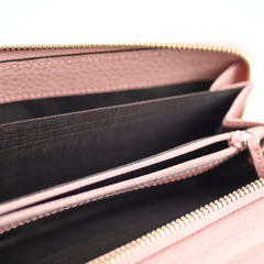 Gucci Interlocking G Tri- Fold Long Wallet Pink