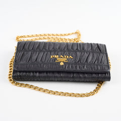 Prada Wallet On Chain Black