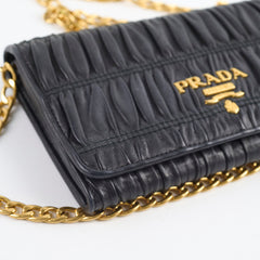 Prada Wallet On Chain Black