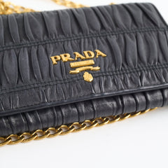 Prada Wallet On Chain Black