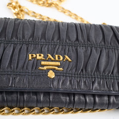 Prada Wallet On Chain Black