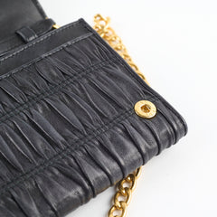 Prada Wallet On Chain Black
