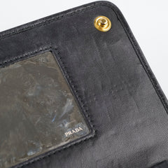 Prada Wallet On Chain Black