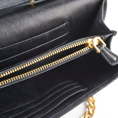 Prada Wallet On Chain Black
