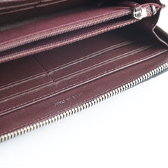 Chanel Zip Long Wallet Black