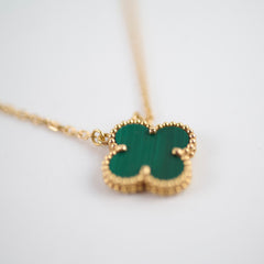 Van Cleef & Arpels Vintage Alhambra Malachite Necklace 2024