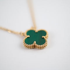 Van Cleef & Arpels Vintage Alhambra Malachite Necklace 2024