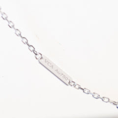 Van Cleef Arpels Vintage Alhambra Tiffany Blue Porcelain Diamond Necklace Holiday Pendant 2022