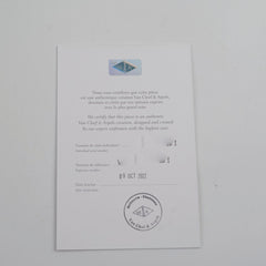 Van Cleef Arpels Vintage Alhambra Tiffany Blue Porcelain Diamond Necklace Holiday Pendant 2022