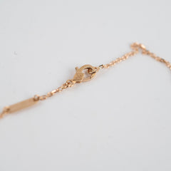 Van Cleef & Arpels Vintage Alhambra Rhodonite Diamond Necklace Holiday Limited Edition 2021