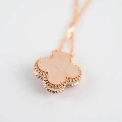 Van Cleef & Arpels Vintage Alhambra Rhodonite Diamond Necklace Holiday Limited Edition 2021