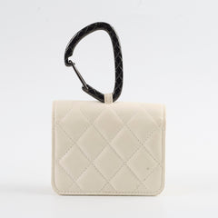 Chanel 21k Jewel Hook Card Holder White Series 31