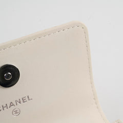 Chanel 21k Jewel Hook Card Holder White Series 31