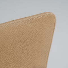 Chanel Caviar Medium M/L Classic Double Flap Beige Clair Series 14