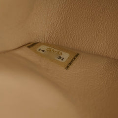 Chanel Caviar Medium M/L Classic Double Flap Beige Clair Series 14