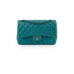 Chanel Jumbo Double Flap Lambskin Blue