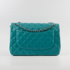 Chanel Jumbo Double Flap Lambskin Blue