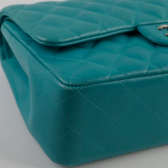 Chanel Jumbo Double Flap Lambskin Blue