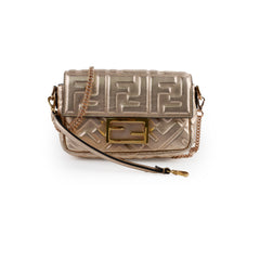 Fendi Mini Baguette Pink Metallic