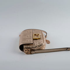 Fendi Mini Baguette Pink Metallic