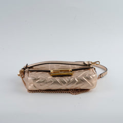 Fendi Mini Baguette Pink Metallic