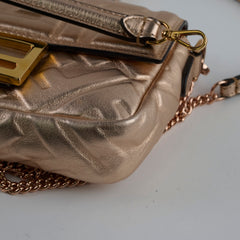 Fendi Mini Baguette Pink Metallic