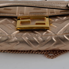 Fendi Mini Baguette Pink Metallic