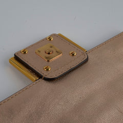 Fendi Mini Baguette Pink Metallic