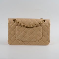 Chanel Classic Flap Medium/Large M/L Caviar Beige