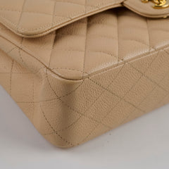 Chanel Classic Flap Medium/Large M/L Caviar Beige